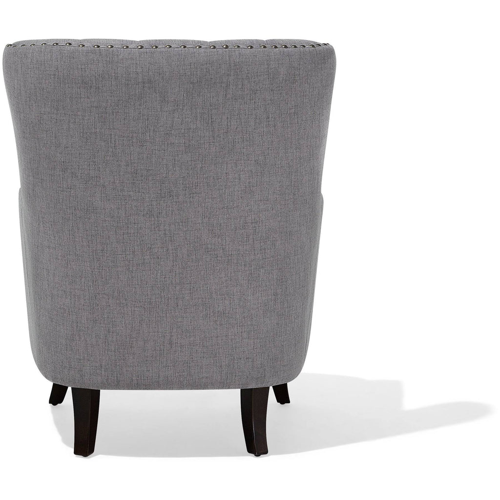 Fabric Wingback Chair Gray V924
