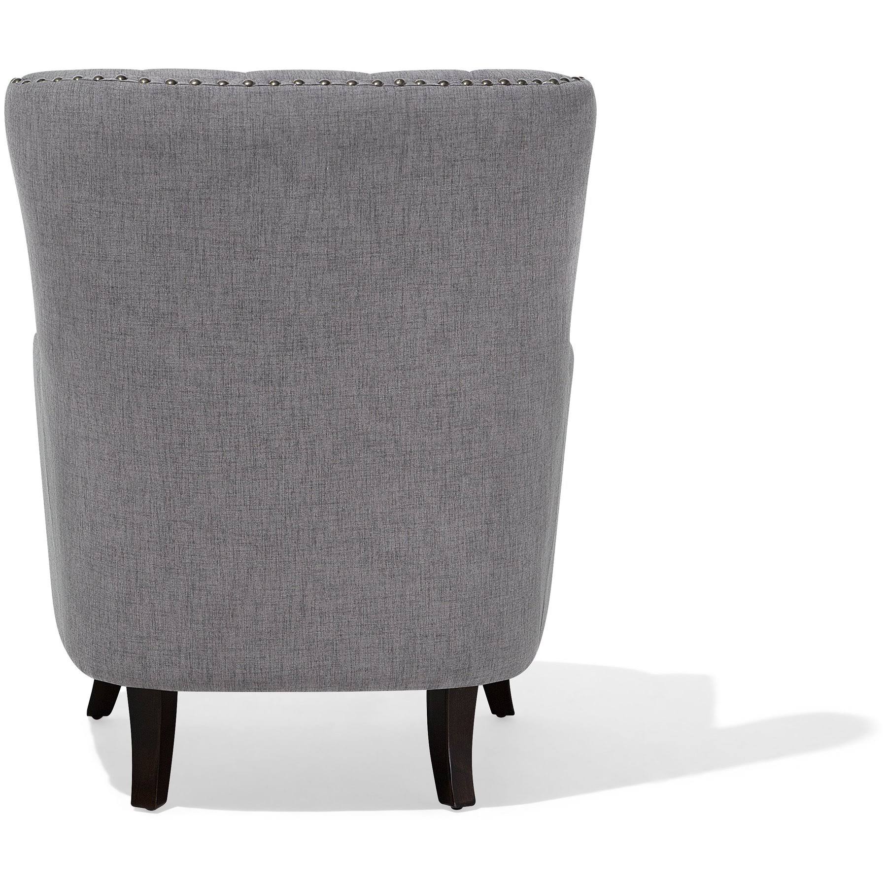 Fabric Wingback Chair Gray V924