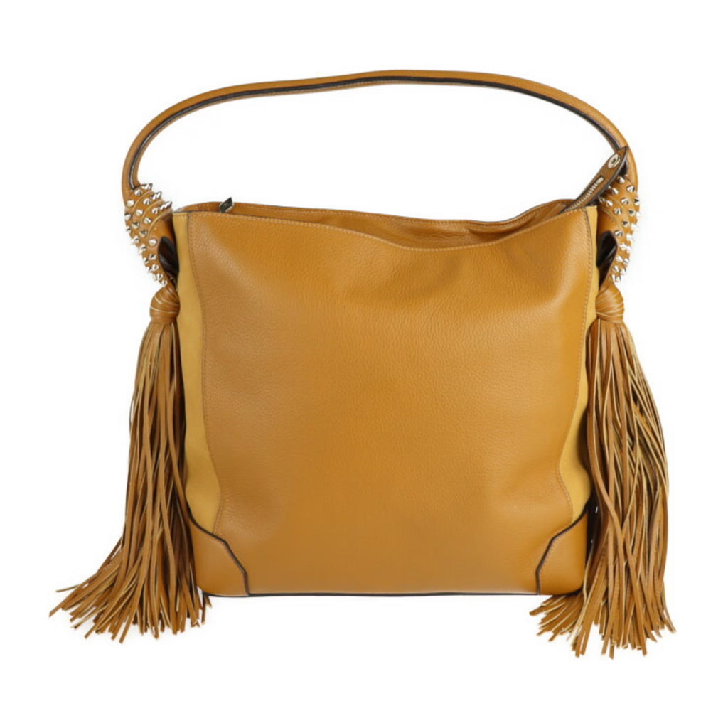 Camel Brown Leather Hobo Shoulder Bag G28801