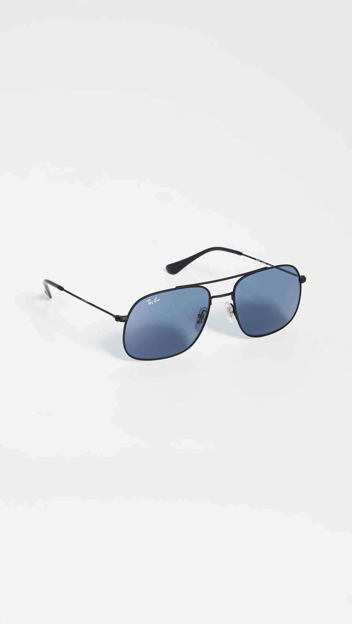 Rubber Black Dark Blue Sunglasses V233013