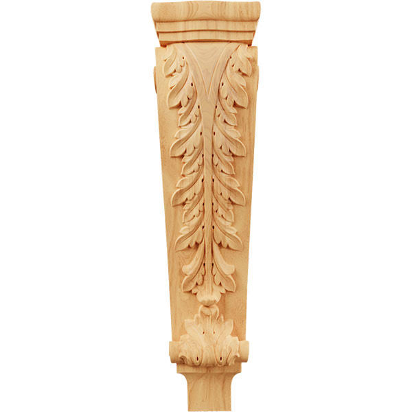 Red Oak Extra Large Acanthus Pilaster Corbel U50889