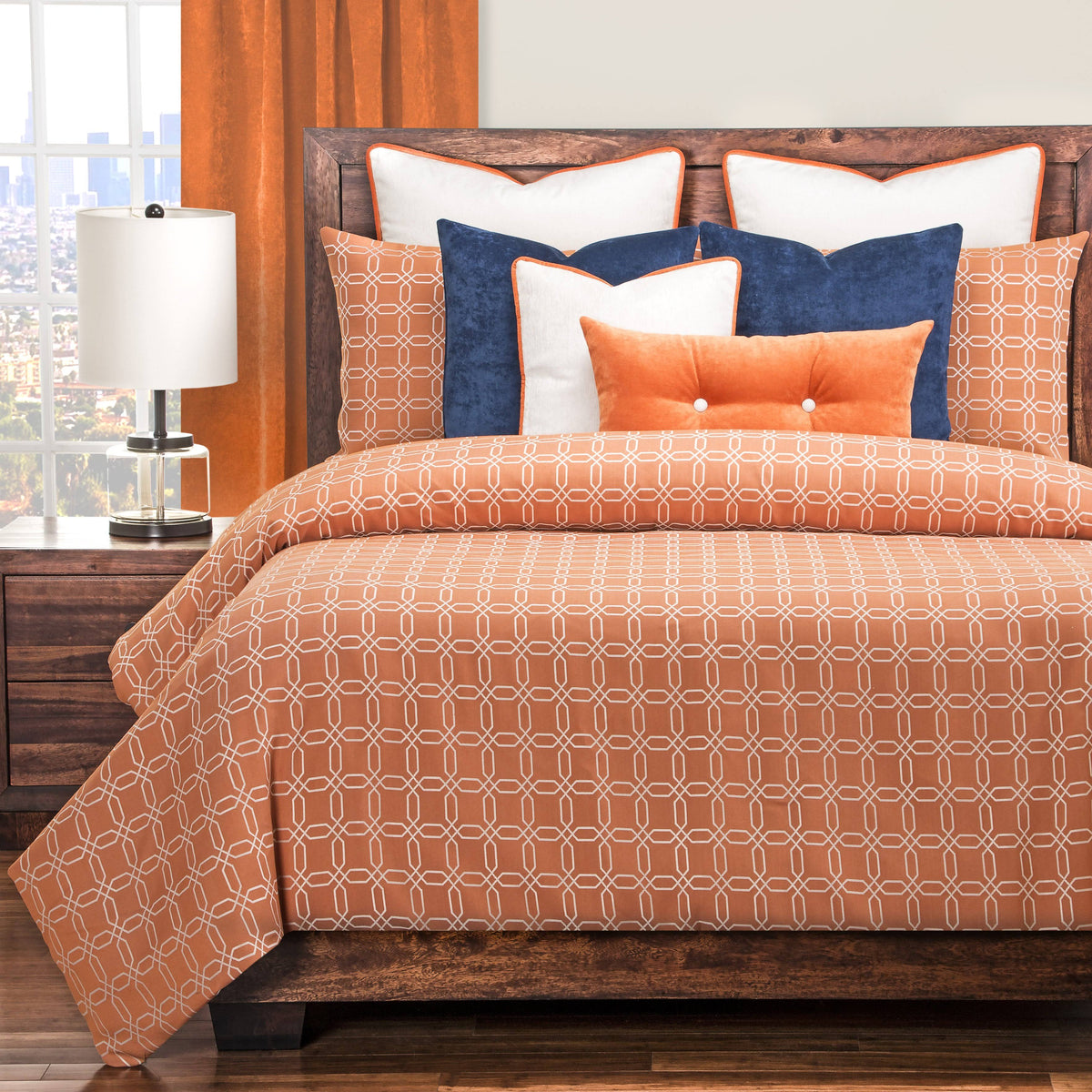 Mandarin Duvet Cover Set California King I4092