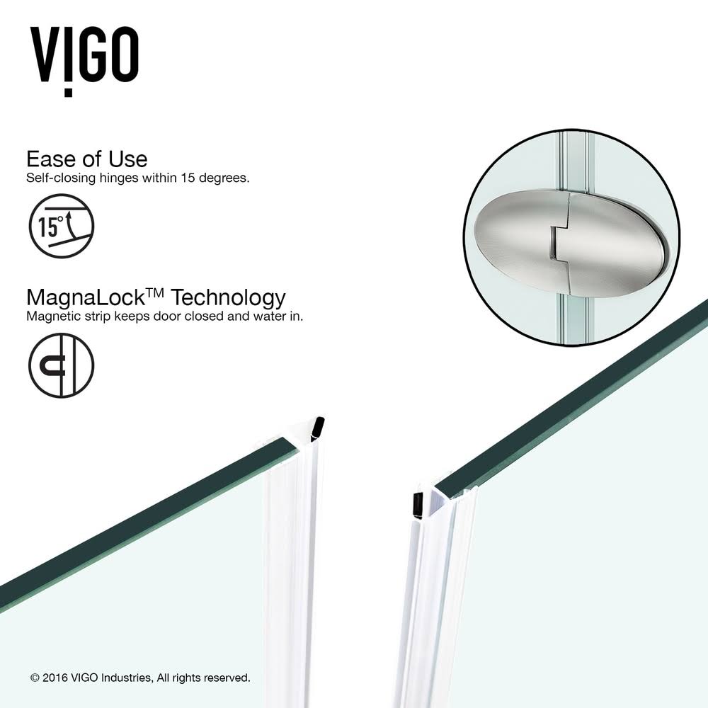 Frameless Neo-Angle Shower Enclosure with Low-Profile Base R795829