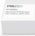 3.0um PCTE Membrane Filters 293mm, 20/pk B2338