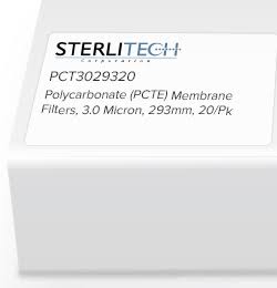3.0um PCTE Membrane Filters 293mm, 20/pk B2338