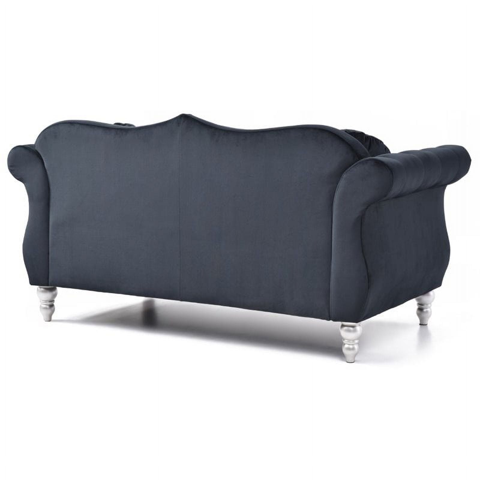 Black Sofa and Loveseat Furniture Set J29909