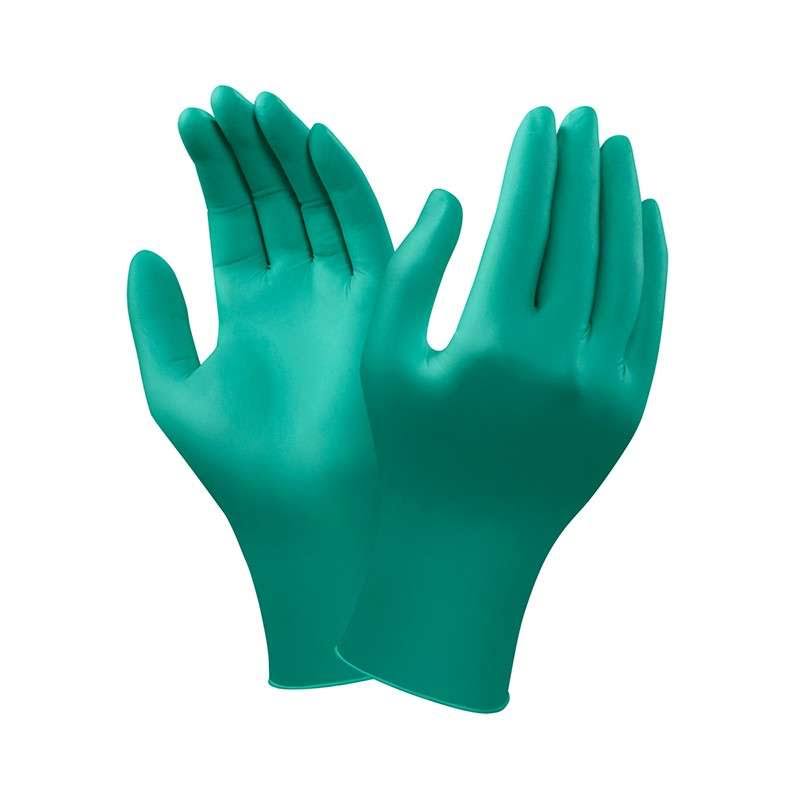 ESD Safe Powder Free Textured Green Nitrile Gloves I47763