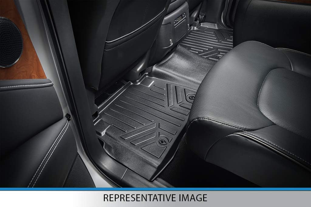 Custom Fit 2 Row Floor Mats Black for 2018-2022 Toyota Tacoma Double Cab X707721