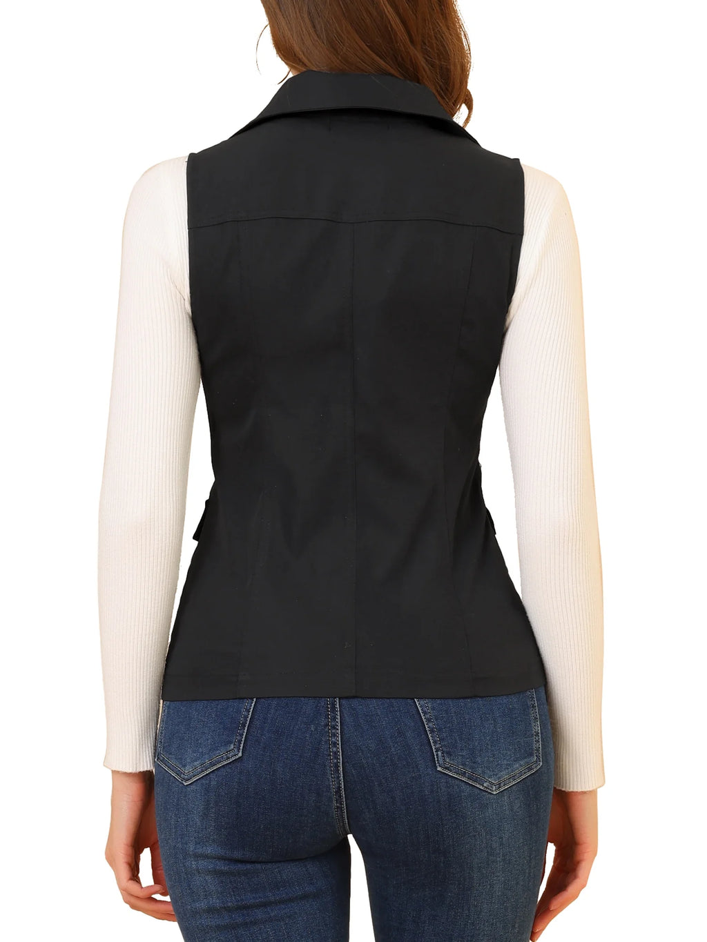 Zip Up Sleeveless Utility Vest G664057