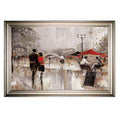 Framed Oil Painting Print on Wrapped Canvas I73601
