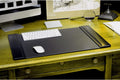Black Leather Desk Pad R673
