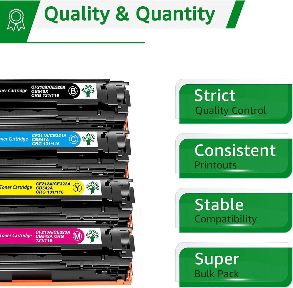 4-Pack Compatible Toner Cartridge for HP Printer M45882