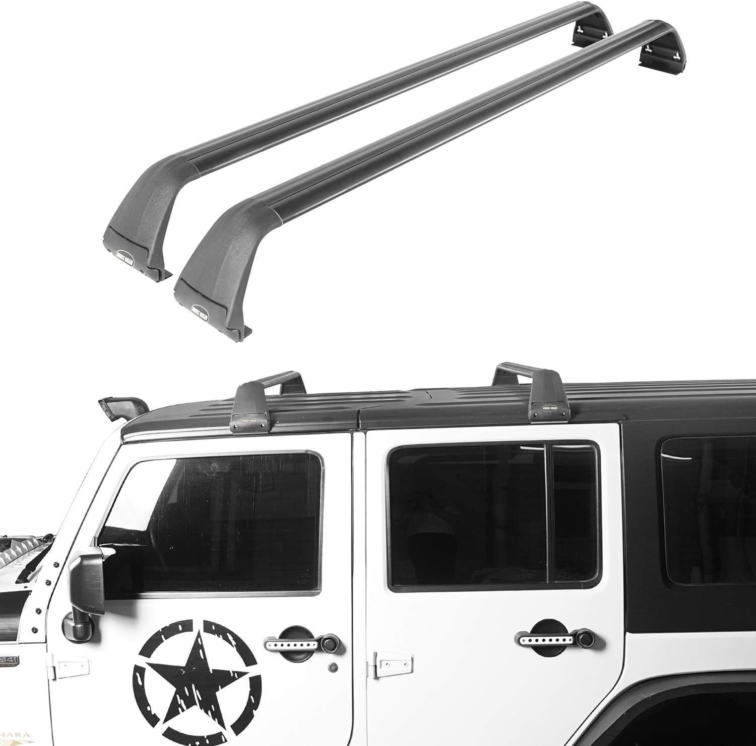Roof Rack 2 Crossbars Hard Top Kayak Cargo Rack Y799