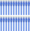 Cat 6 Ethernet Cable 5 ft (24-Pack) Blue T358912
