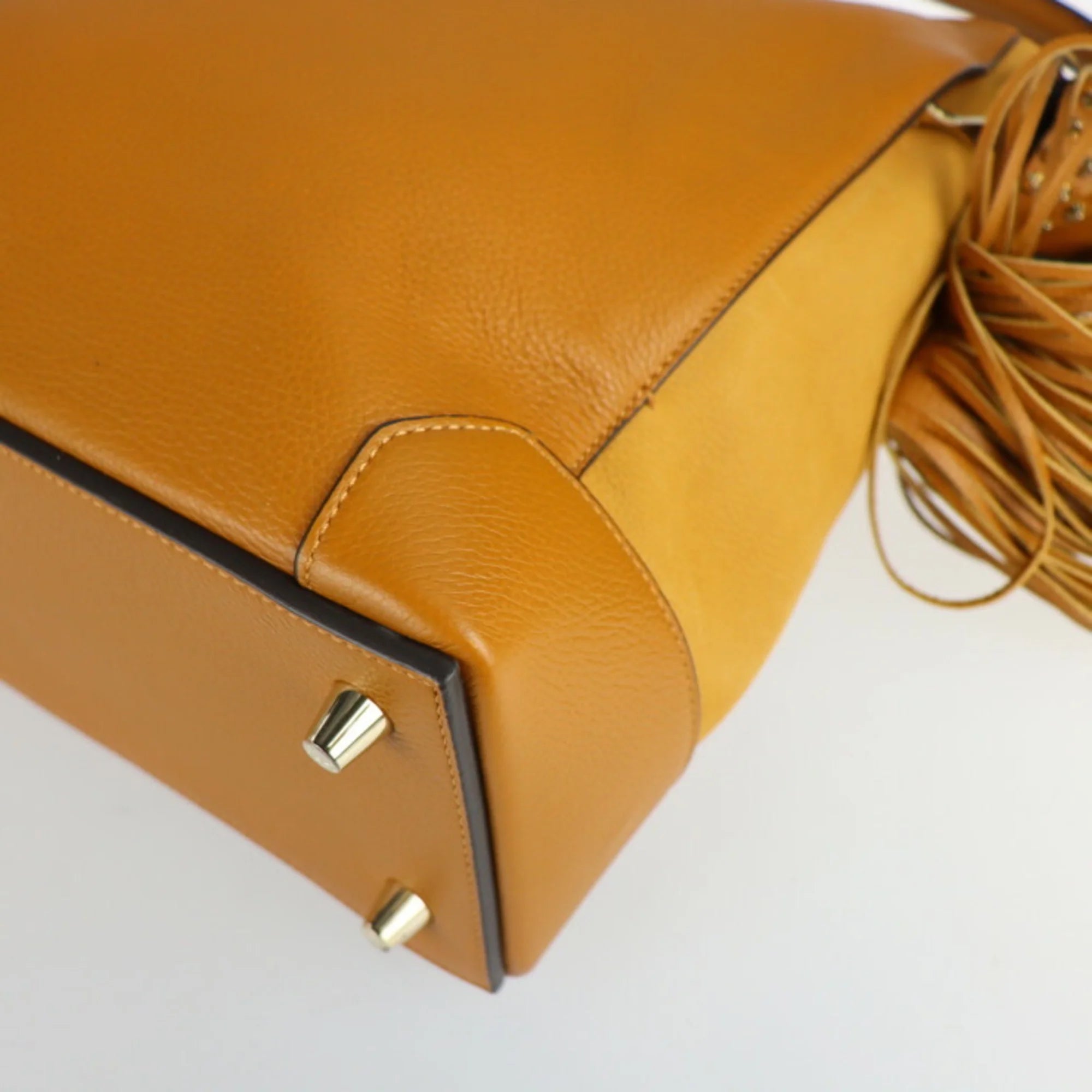 Camel Brown Leather Hobo Shoulder Bag G28801