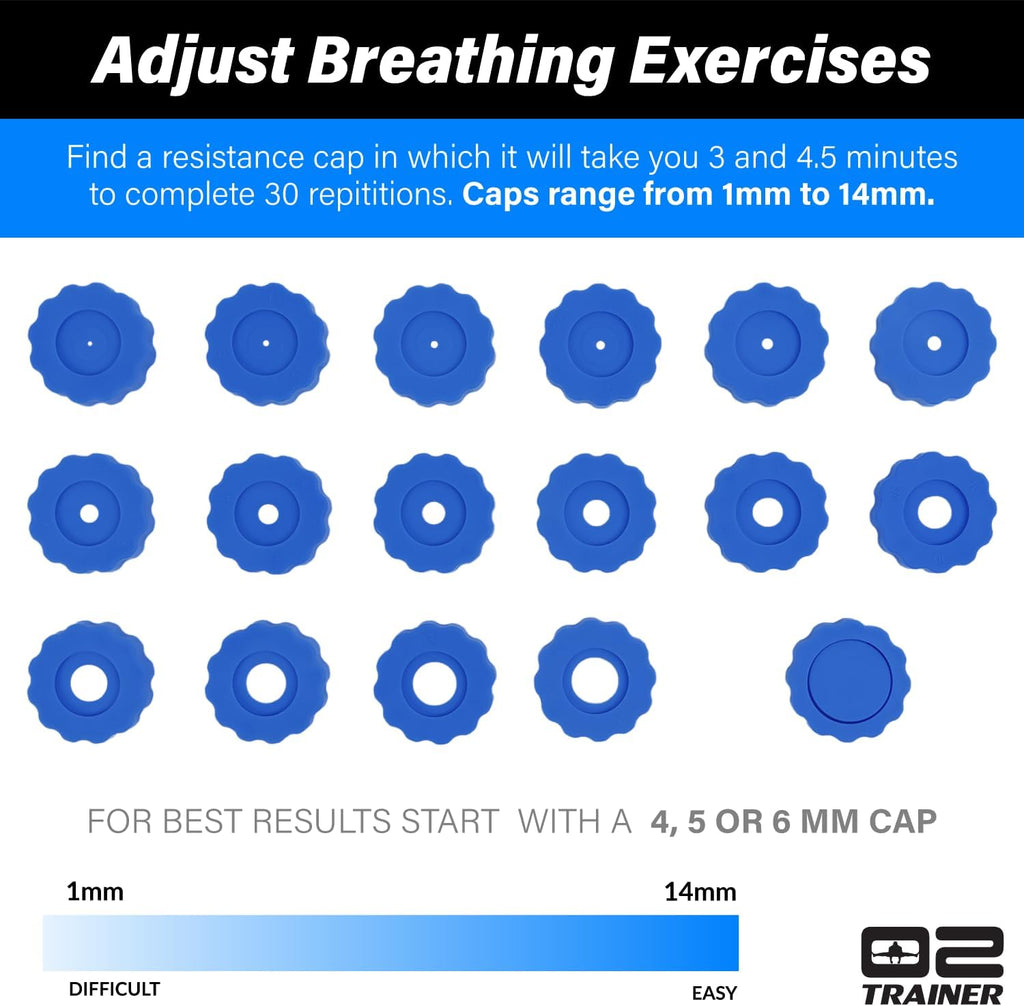 Blue Portable Respiratory Training Device B9259