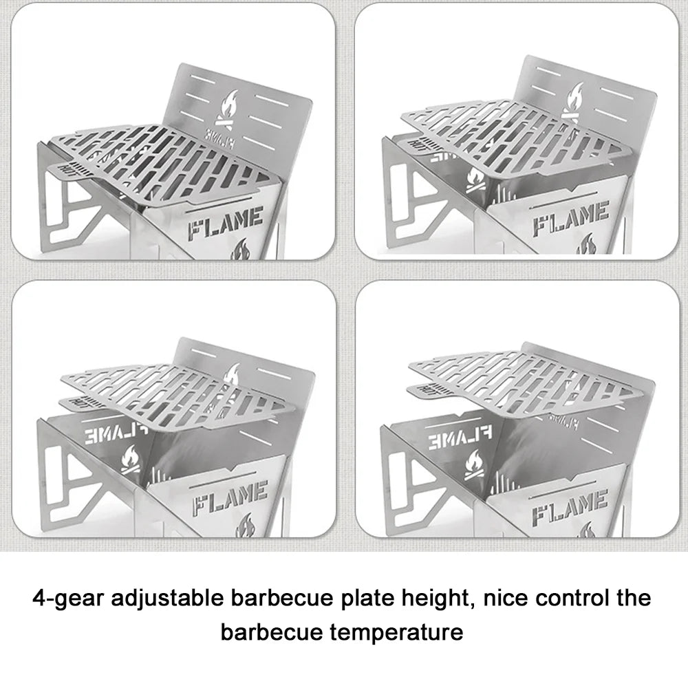 Camping Detachable Portable Stainless Steel Furnace C3807