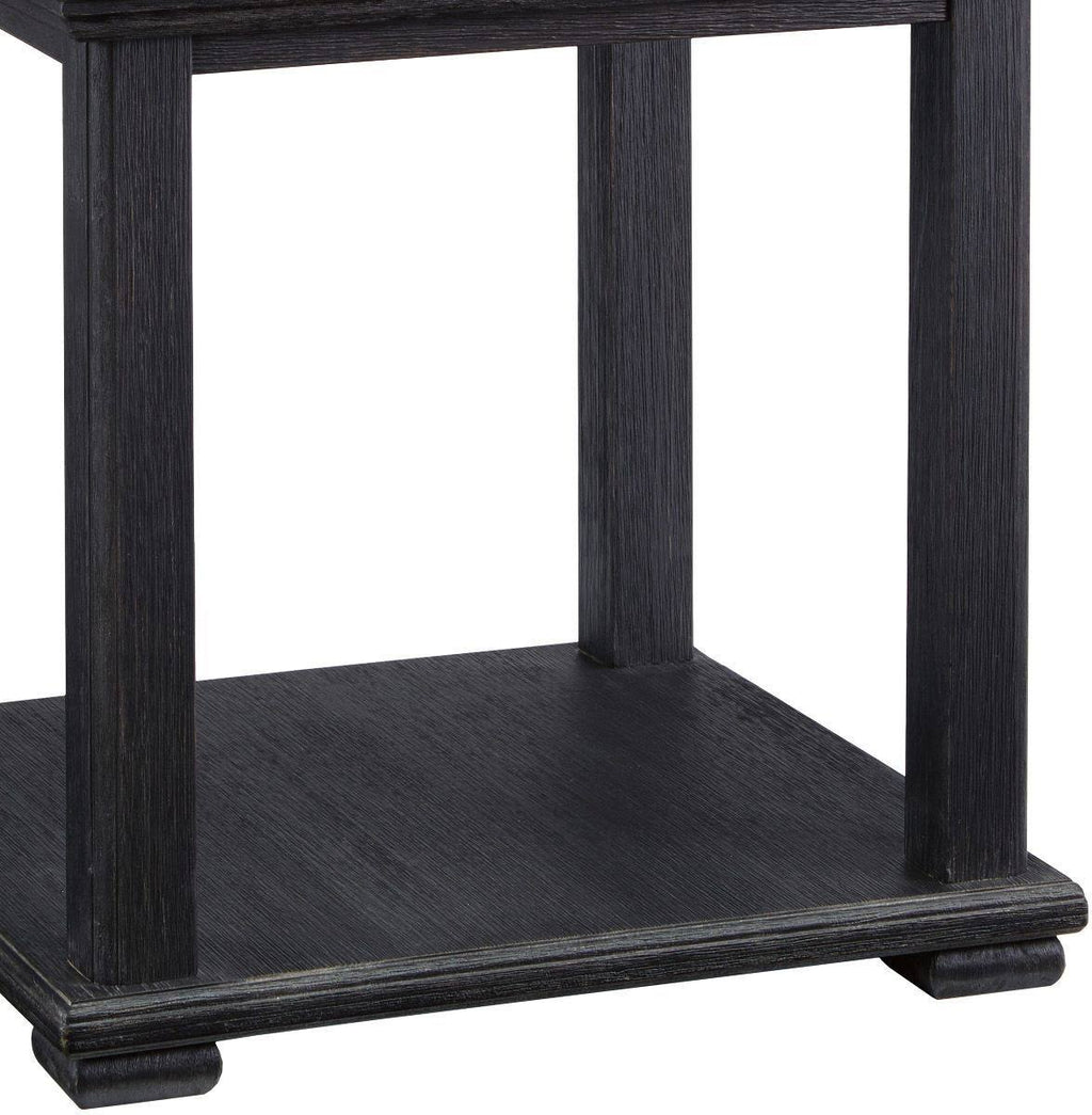 Black Square End Table N9948