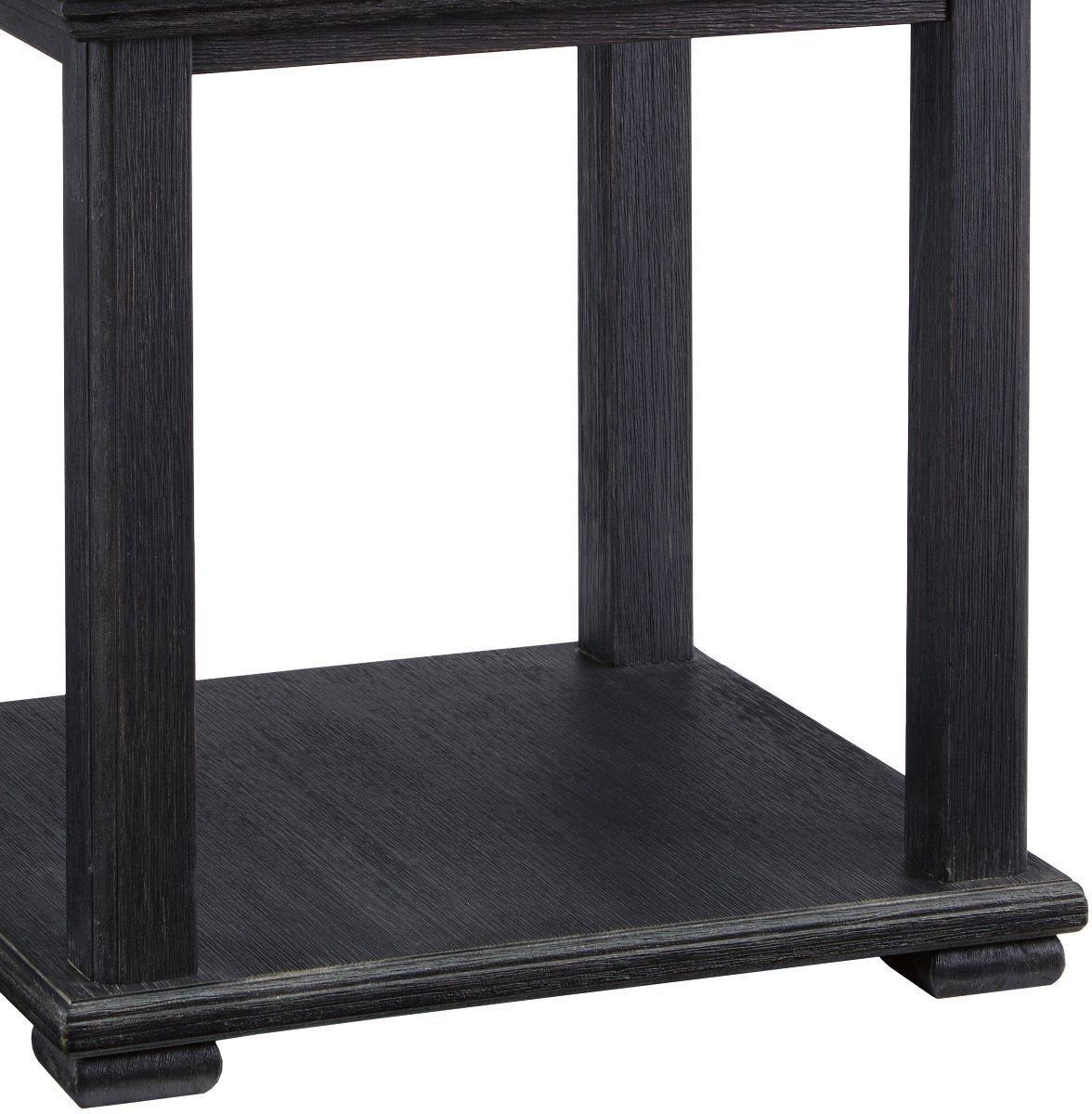 Black Square End Table N9948