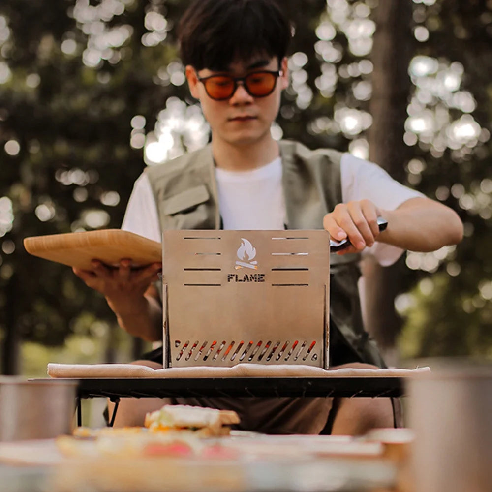 Camping Detachable Portable Stainless Steel Furnace C3807