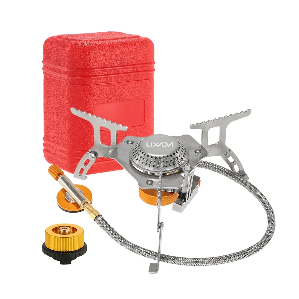 Camping Foldable Gas Set with Gas Conversion Head Adapter T183268