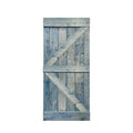 Worn Navy 30 x 84 Solid Pine Wood Interior Sliding Barn Door T8452