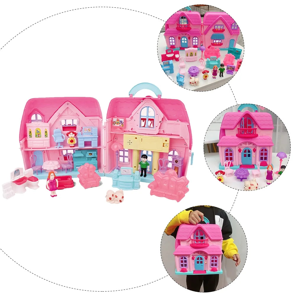 Portable House Two-storey Villa Mold Toy R313097