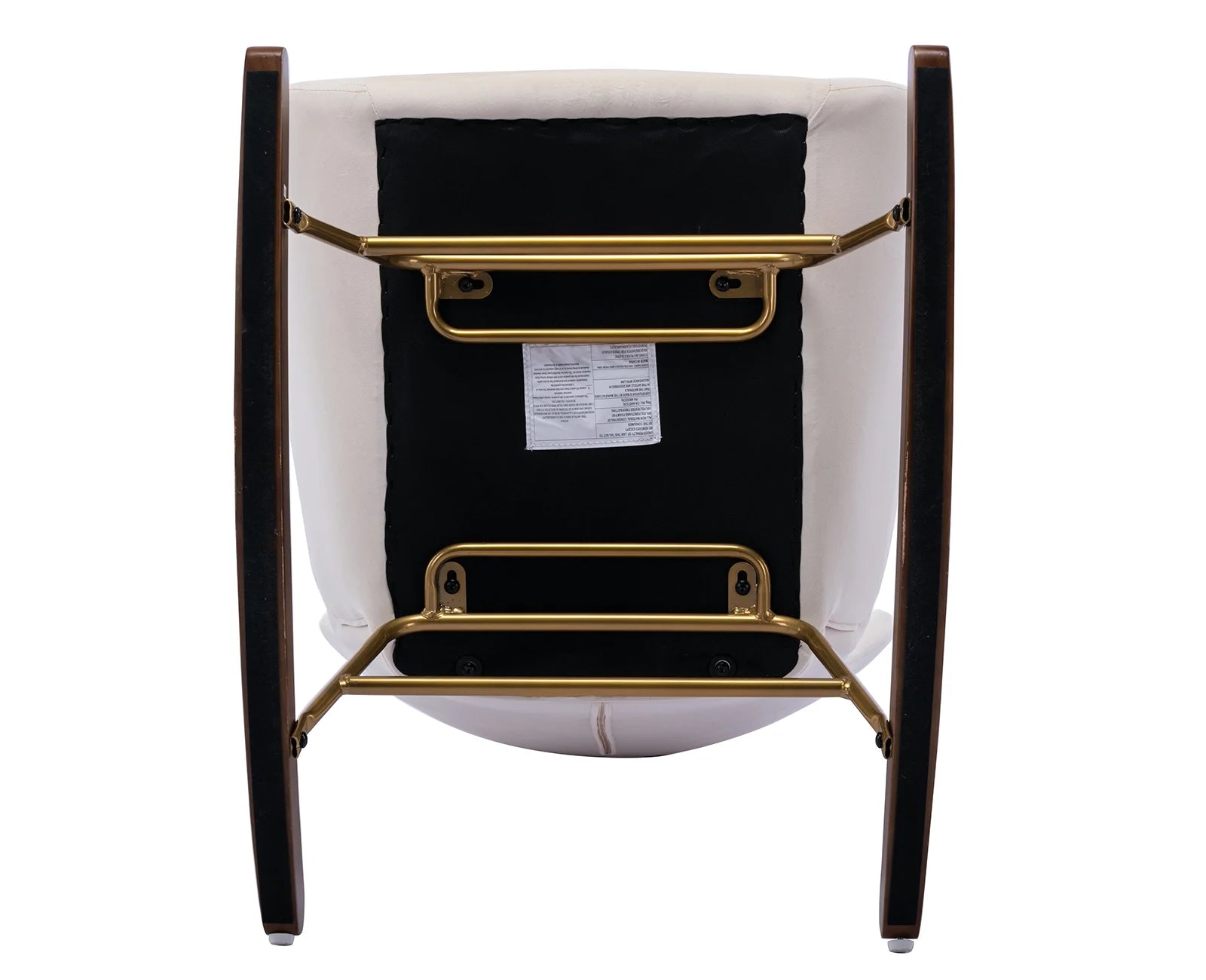 Cream Velvet Wingback Rocking Chair G82582
