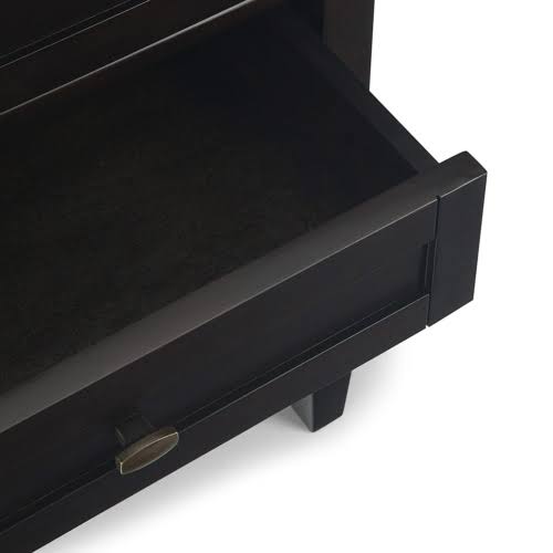 Dark Brown Solid Wood Bedside Table N3982