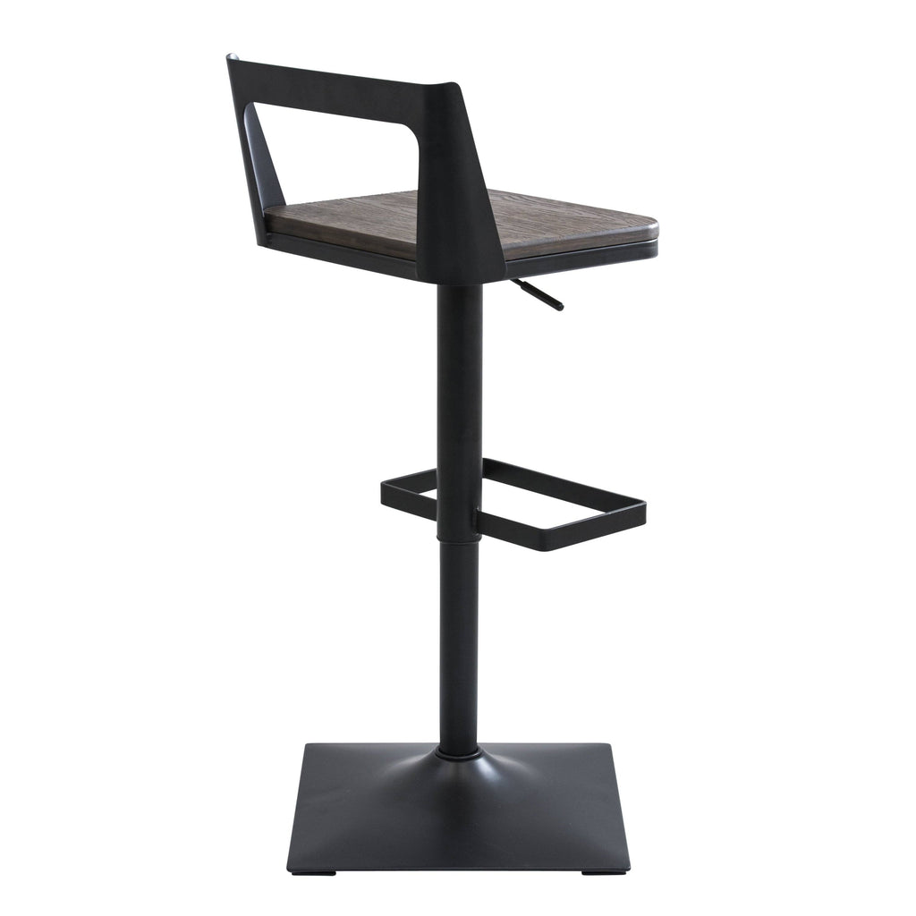 Black Adjustable Barstool M50970
