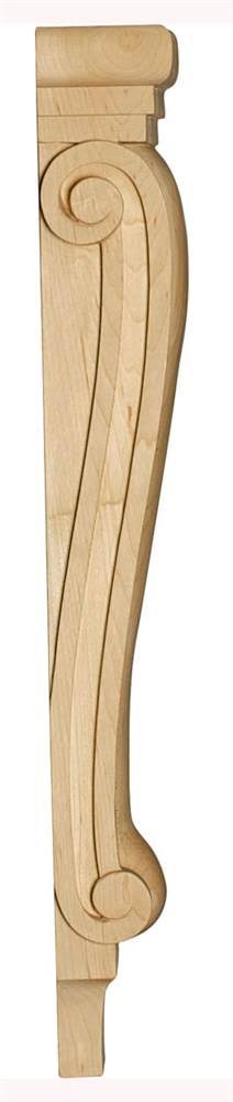 Red Oak Extra Large Acanthus Pilaster Corbel U50889