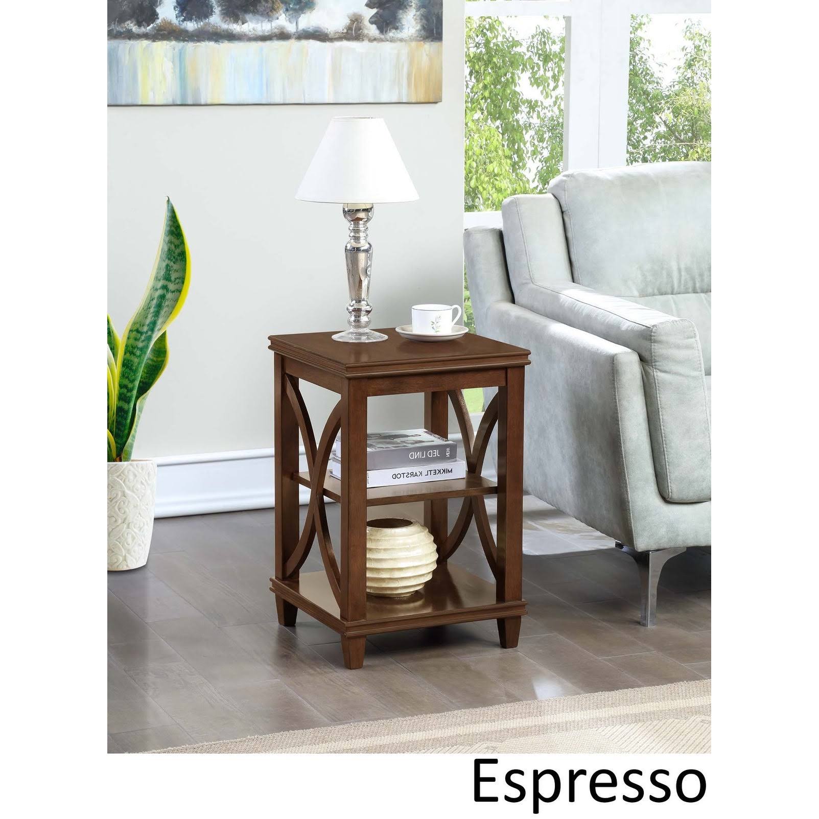 Driftwood / White End Table M451