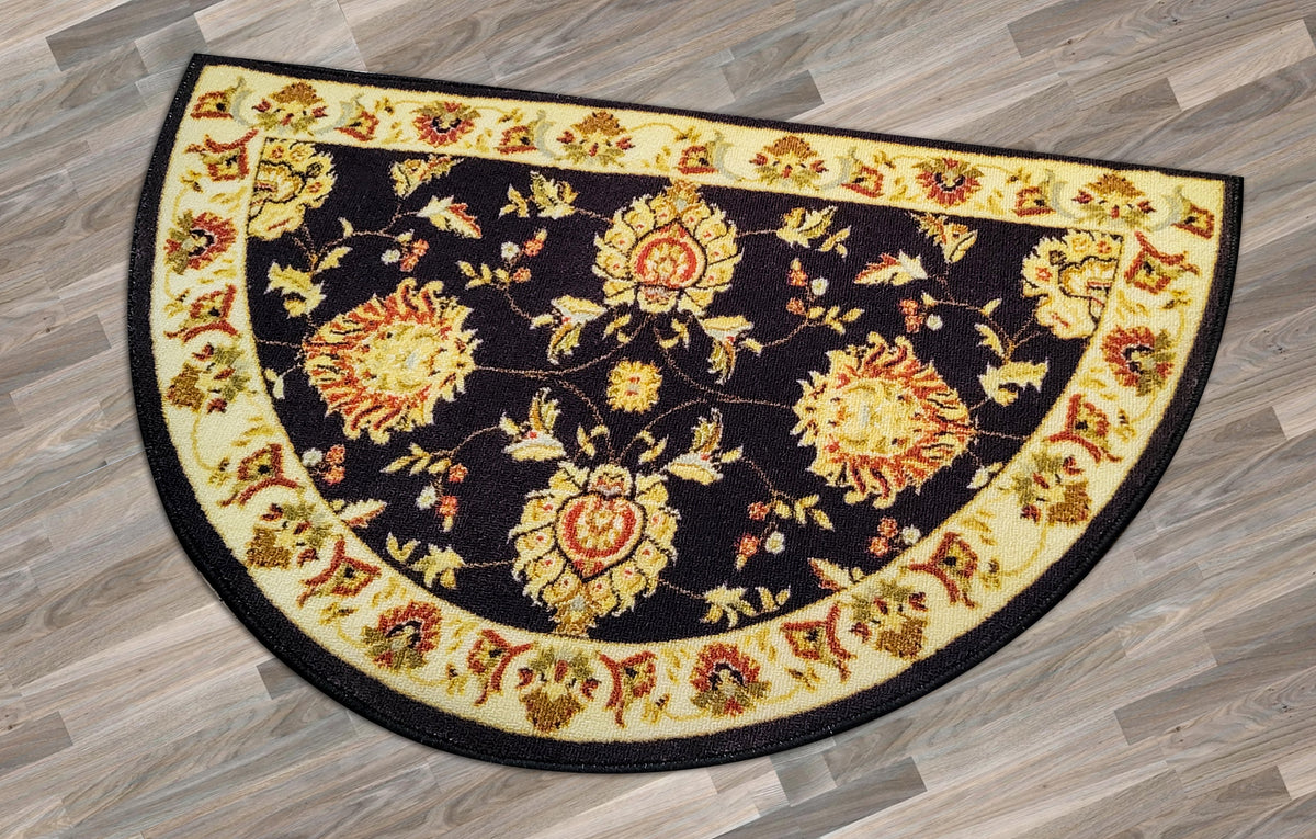 Half Circle Non Slip Fireplace Hearth Rug (2'2"x 3'3") R312933