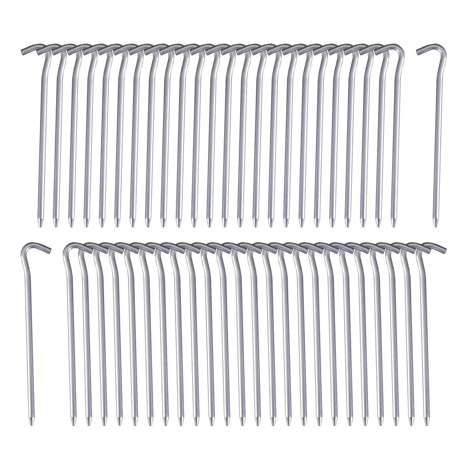 50 Pack 7inch Aluminum Tent Pegs for Camping Q136127