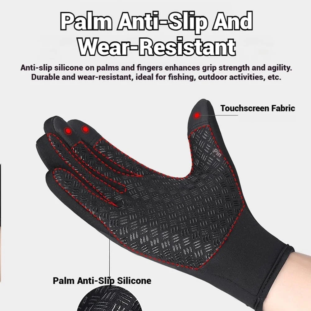 Waterproof Windproof Thermal Touchscreen Gloves with Non-Slip Grip Z690