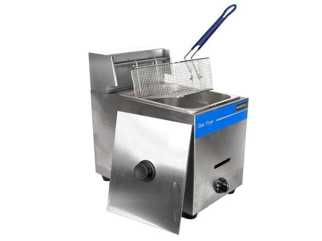 Stainless Steel Single Basket Liquid Propane Deep Fryer Z95875