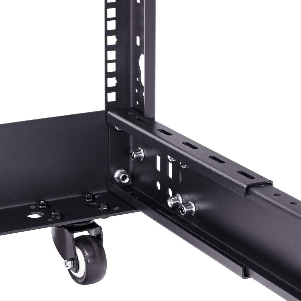 12U 4-Post Open Frame Server Rack Black H3791