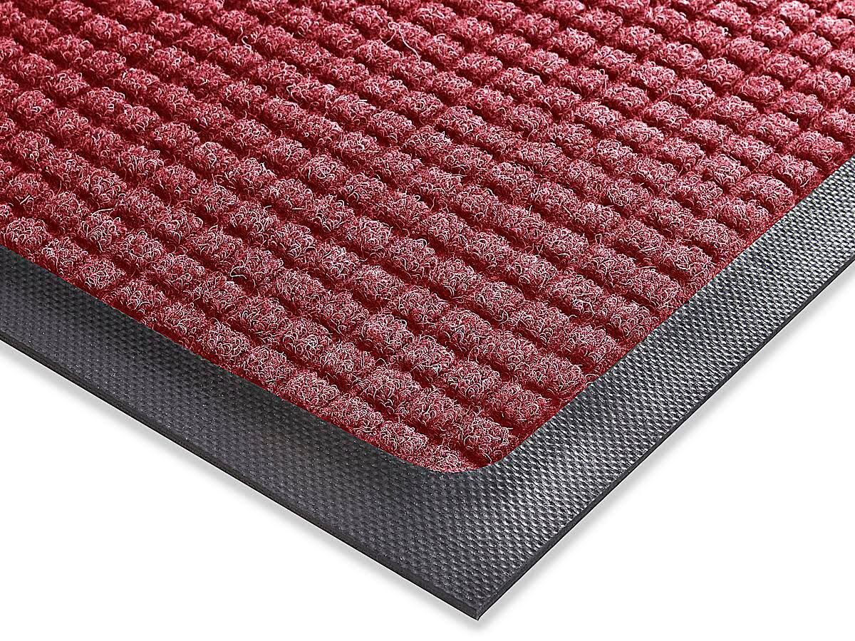 Carpeted runner, red/black, 6ft. x 16ft. E696445