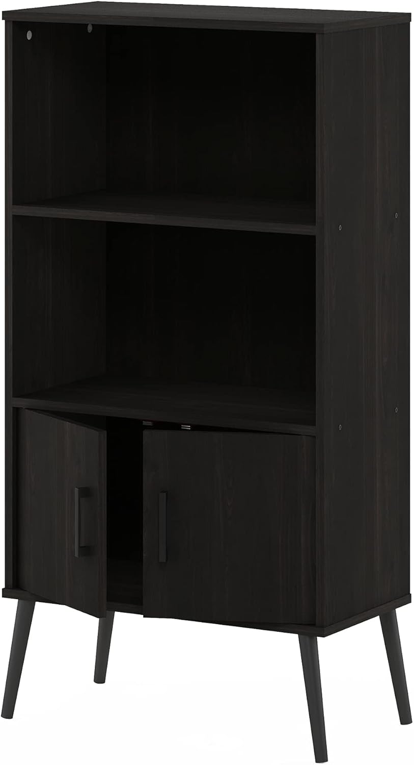 Espresso Accent Cabinet with Wood Legs V985450