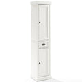 2 Drawer Linen Cabinet in Distressed White K390