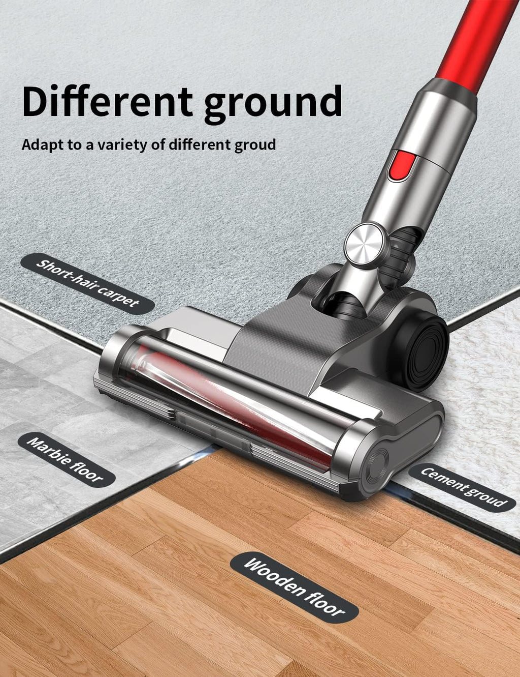Cordless Stick Vacuum with 25Kpa Suction, 40min Runtime C62522