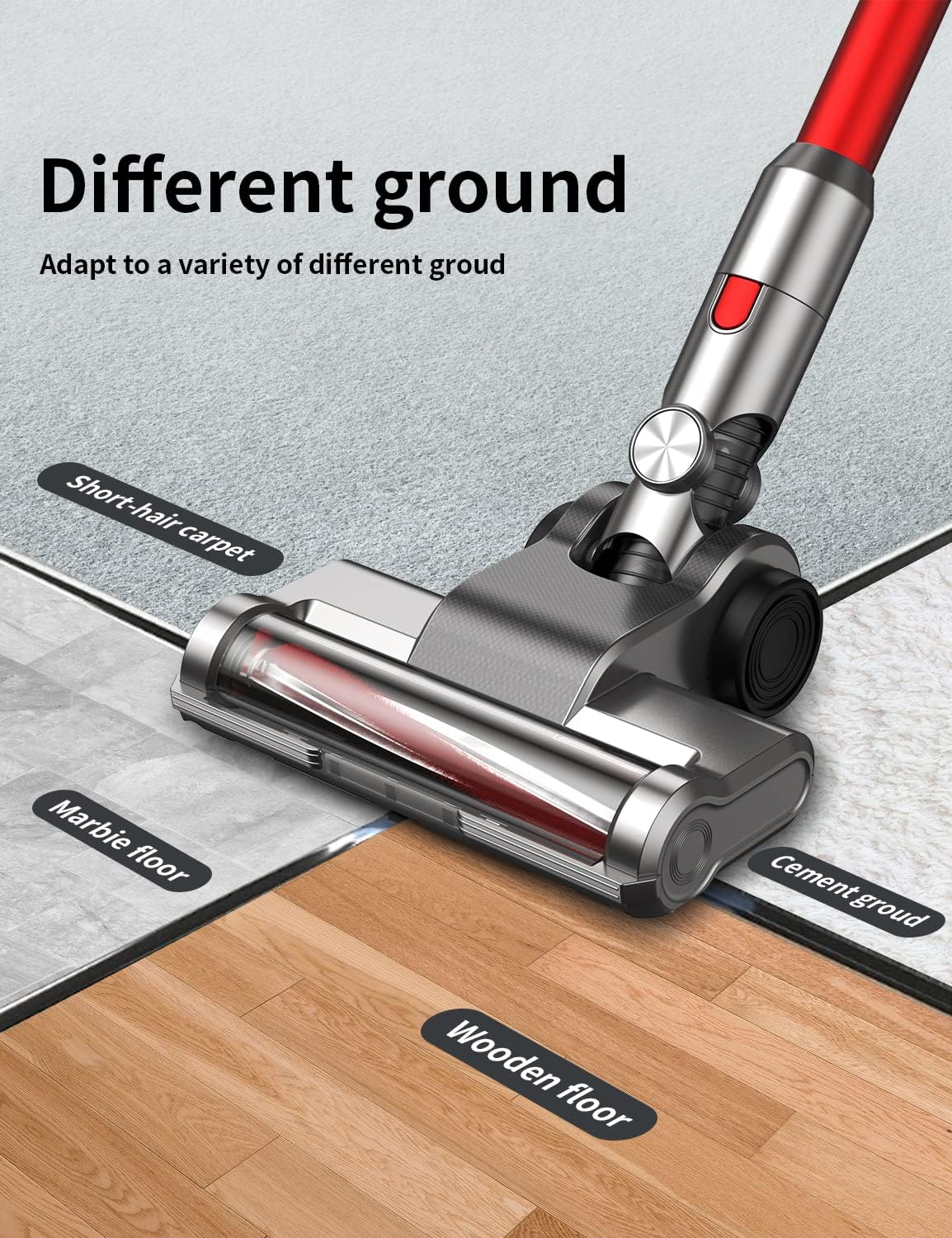 Cordless Stick Vacuum with 25Kpa Suction, 40min Runtime C62522