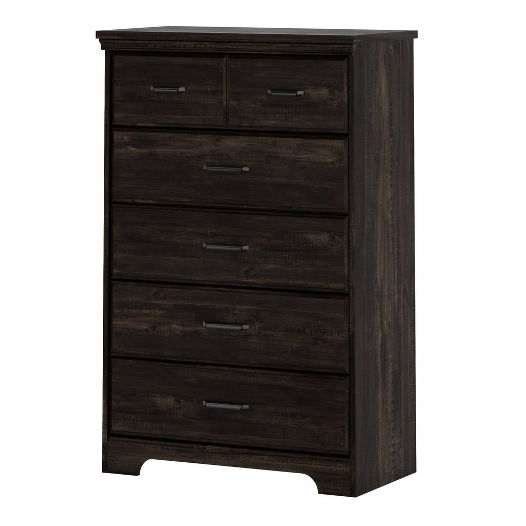 Rubbed Black 5-Drawer Chest G904415