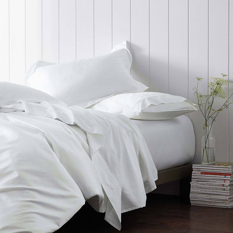 Pearl Gray Solid Egyptian Cotton Sateen Oversized Queen Duvet Cover A594