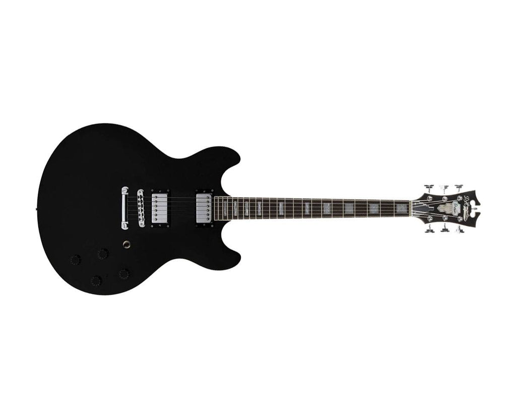 Black Semi-Hollowbody Electric Guitar X544