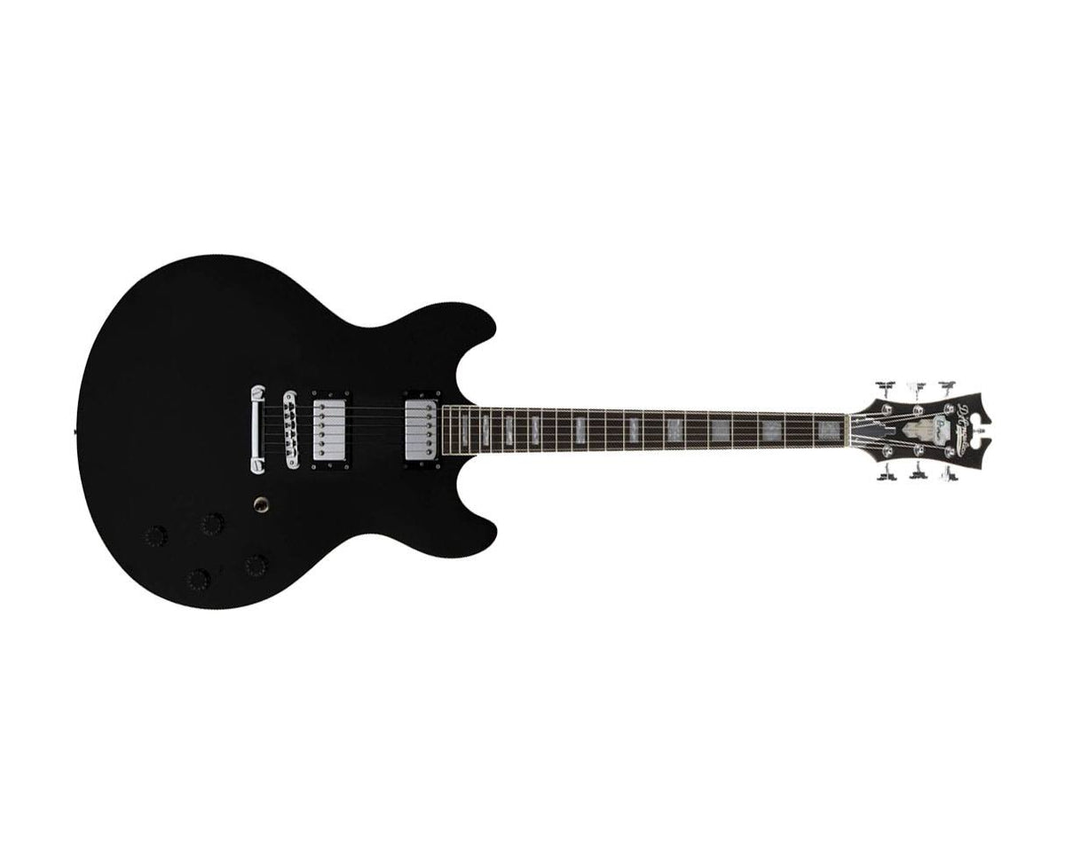 Black Semi-Hollowbody Electric Guitar X544