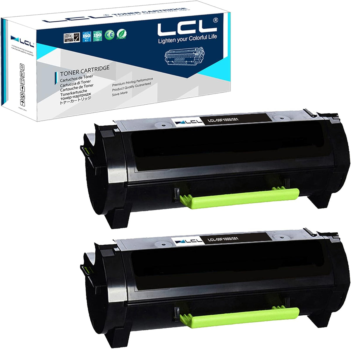 2-Pack Black Compatible Toner Cartridge J1726
