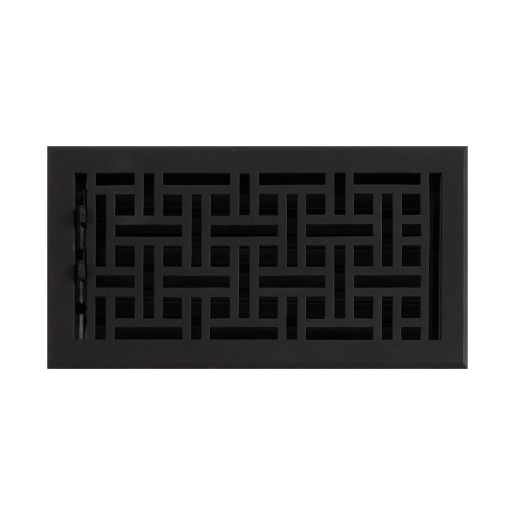 Wicker Style Cast Iron Floor Register V337109