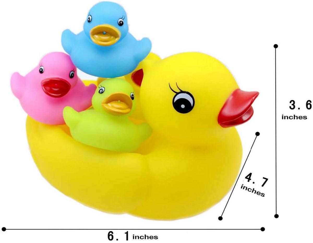 Floating Rubber Duckies Bath Play 12 Pieces Set S891