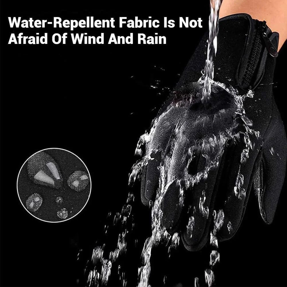 Waterproof Windproof Thermal Touchscreen Gloves with Non-Slip Grip Z690